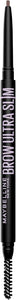 Maybelline Express Brow Ultra Slim Eyebrow Makeup, Brow Pencil with Precision Tip and Spoolie for Defined Eyebrows, Ash Brown (Packaging May Vary)
