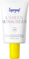 Supergoop! Unseen Sunscreen - SPF 40 - Clear & Invisible Face Sunscreen + Broad Spectrum + Makeup-Gripping Primer - Weightless, Scentless, Oil Free - For All Skin Types & Tones - 0.68 fl oz