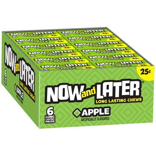 Now and Later Apple 24ct Box ..2 Box Deal ( From candy World)