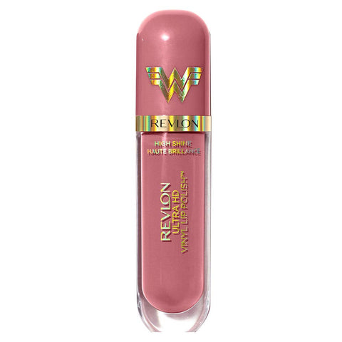 REVLON Ultra HD Vinyl Lip Polish, Liquid Lipstick, Birthday Suit, Mauve Nude Gloss - 925 Birthday Suit