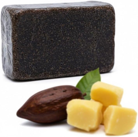Raw NATURAL ORGANIC AFRICAN BLACK SOAP, for PERFECT Skin Tone and All Skin Types. Natural Ingredients- Made In Ghana - 4oz - Personal Care