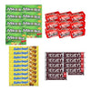 Big TOP DEALS USA 12 Count Candy Variety Pack, 3 Each Mike and Ike Original Fruits, Now and Later Strawberry, Butterfinger, Hershey's Milk Chocolate - Individually Wrapped, Fruity Chewy Candy