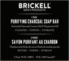 Brickell Men's Purifying Charcoal Soap Bar for Men, Exfoliating Bar Soap Handmade with Act - Image 4