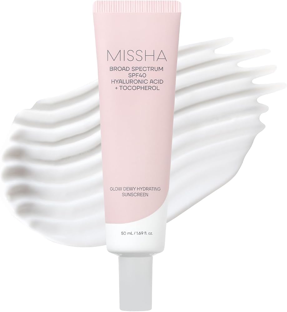 Missha Glow Dewy Hydrating Sunscreen SPF 40 Hyaluronic Acid 1.69 oz - Personal Care