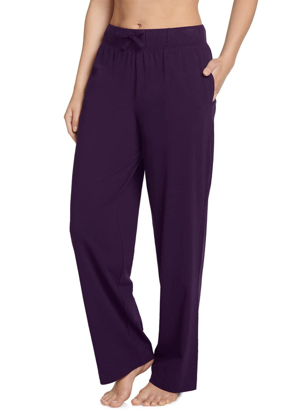 Jockey Women's Sleepwear Everyday Essentials 100% Cotton Pant, Deep Purple, M