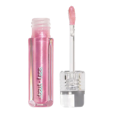 about-face Light Lock Lip Gloss - TRANSLUCENT PINK SPARKLE (0.21Oz)