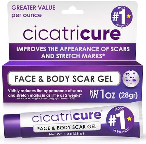 Cicatricure Advanced Scar Gel, Proven Results in 2 Weeks, 1 oz (28 g) - Personal Care