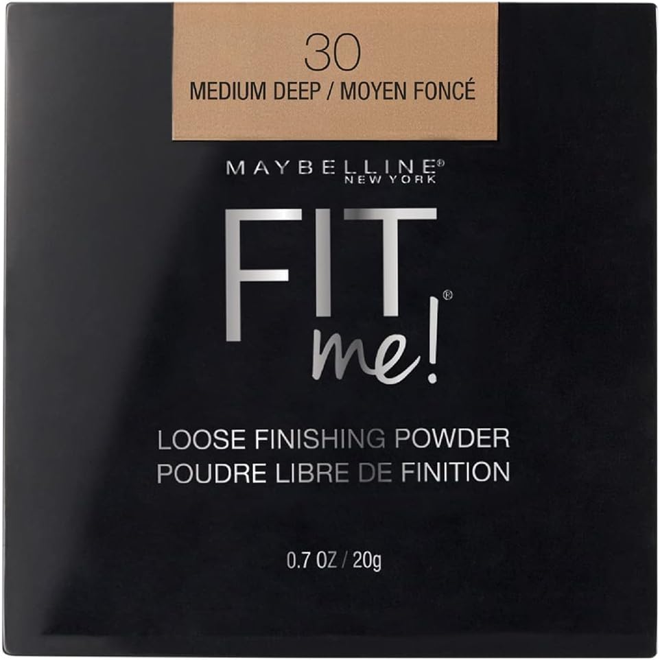 Maybelline Fit Me Loose Setting Powder, Face Powder and Finishing Makeup, Medium Deep, 1 Count