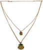 Charming Charlie 2-Layered Gold Necklace with Mini and Large Pineapple Pendants - Women's  - Image 1