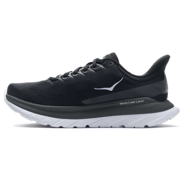 HOKA ONE mens Mach 4 Shoes, Black Dark Shadow, 8.5