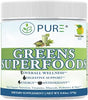 PURE® Greens Superfoods Powder - 30 Servings - 5300mg Raw Organic Greens & 1000mg Antioxidant Blend - with Probiotics & Digestive Enzymes - Wheatgrass, Spirulina & Chlorella - Lemon Lime Flavor