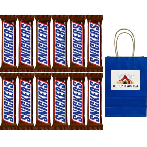 Snickers Milk Chocolate Candy Bar, Peanuts, Caramel, Nougat, 1.86 oz, Individually Wrapped - Personal Care