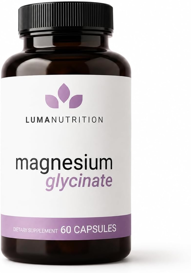Luma Nutrition Magnesium Glycinate 1000mg Supplement - 60 Capsules