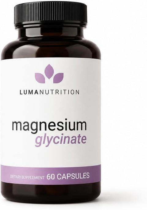 Luma Nutrition Magnesium Glycinate 1000mg Supplement - 60 Capsules