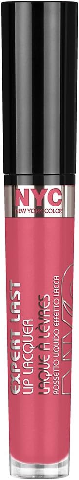 N.Y.C. New York Color Expert Last Lip Lacquer, Central Park Passion, 0.15 Fluid Ounce