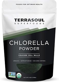 Terrasoul Superfoods Organic Chlorella Powder (Cracked Cell Walls), 6 Ounces