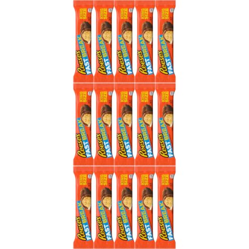 Fast Break King Size Reeses, Chocolate, Peanut Butter and Nougat, 3.5 oz, Individually Wrapped - Personal Care