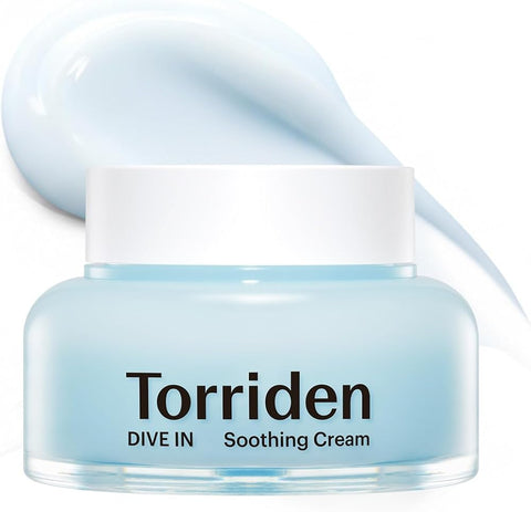 Torriden DIVE IN Hyaluronic Acid Soothing Cream 100ml (3.38 fl. oz) | Revitalizing Facial Moisturizer for Sensitive and Dry Skin | Hyaluronic Acid, Panthenol, Allantoin