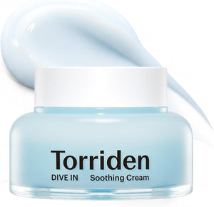 Torriden DIVE IN Hyaluronic Acid Soothing Cream 100ml (3.38 fl. oz) | Revitalizing Facial Moisturizer for Sensitive and Dry Skin | Hyaluronic Acid, Panthenol, Allantoin