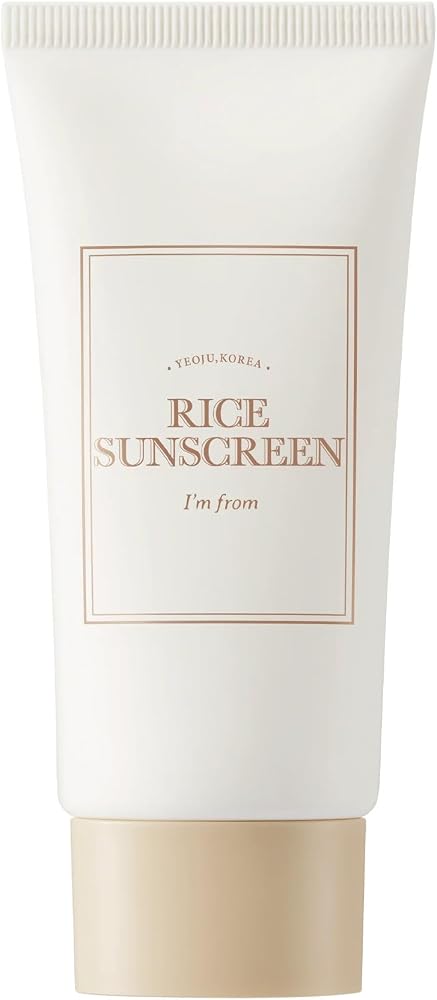 I'M [I'm from] Rice Sunscreen 50ml, Physical, rice extract 41%, Non-nano zinc oxide, Reef friendly, skin sun protection - Personal Care