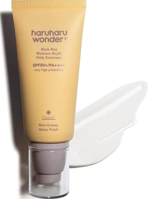 haruharu Black Rice Moisture Airyfit Daily Sunscreen SPF50+ 1.69 fl.oz.