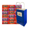 Variety Pack Now and Later Candy 18 Count - Individually Wrapped Chewy Fruit Candy (Grape, Strawberry, Tropical Punch) - Bonus Blue Gift Bag Included - 0.93 oz Each - Snacks - Food