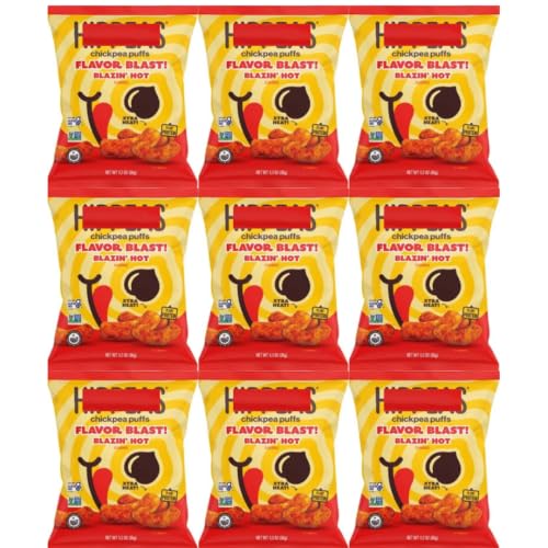 Chickpea Puffs Blazin' Hot, 1.3 oz Bags, 9 Pack - Personal Care