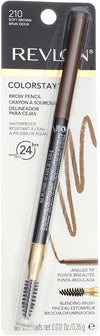 Revlon Colorstay Brow Pencil, 210 Soft Brown (Pack of 2)