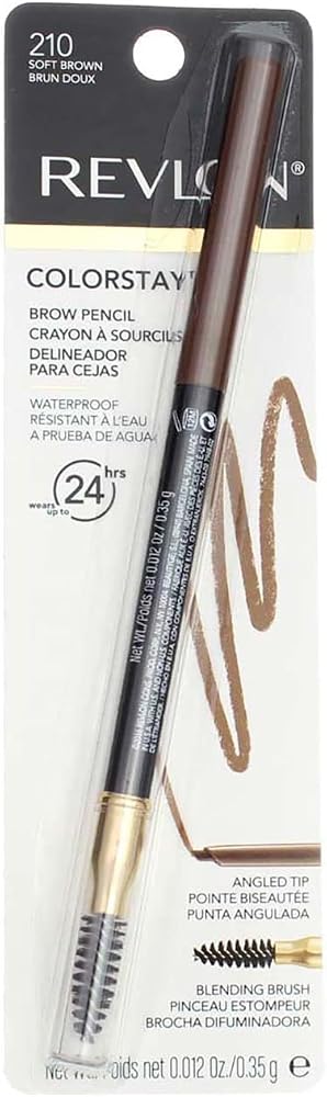 Revlon Colorstay Brow Pencil, 210 Soft Brown (Pack of 2)
