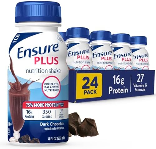 Ensure Plus Dark Chocolate Nutrition Shake, 24 Pack