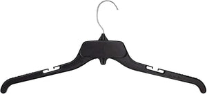 Bigtopdealsusa Clear Plastic Clothes Hangers 30 Pack, 17-Inch Heavy-Duty Shirt Hangers with Notched Shoulders, Slim Space-Saving Design for Closet Organization