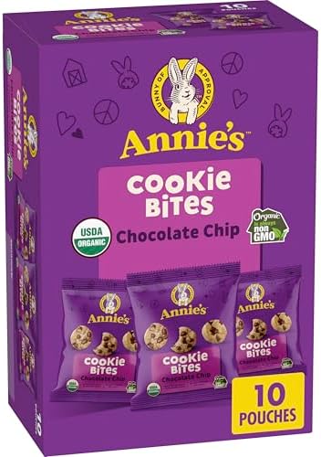 Annie'S Organic Chocolate Chip Cookie Bites, 10 Pouches, 10.5 oz - Personal Care