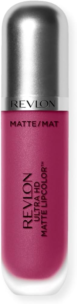 Revlon Ultra HD Matte Lipcolor, Velvety Lightweight Matte Liquid Lipstick in Pink, Addiction (610), 0.2 oz - Personal Care