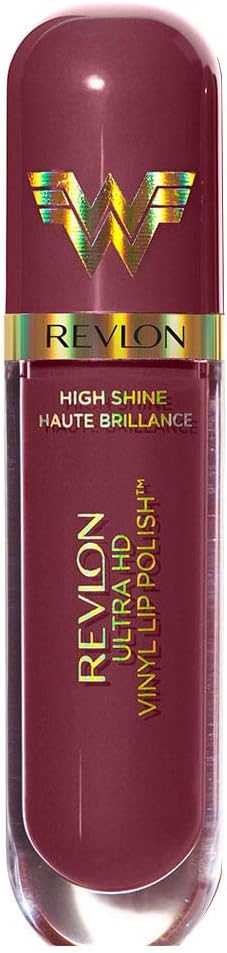 Revlon Ultra HD Vinyl Lip Polish, Liquid Lipstick, So Shady, Violet Brown Gloss