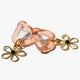 Charming Charlie Gold Open Flower Earrings - One Size, 8mm, Gilded Finish