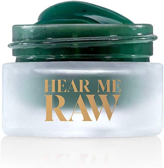 HEAR ME RAW The Brightener with CHLOROPHYLL+ | 10 Minute Plant-Based Rinse-Off Facial Mask - Image 1