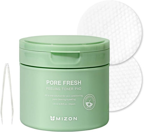 Mizon Pore Fresh Peeling Toner Pads, 60 PCS - Personal Care