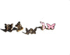 Charming Charlie 3 Pairs of Gold-Plated Butterfly Stud Earrings Set - Flutter in Elegance  - Image 1