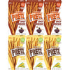 Baked Snack Sticks Variety Pack, 6 Pack of 1.09 oz Each, Crunchy and Savory Pretzel Snacks in Spicy Barbeque and Sweet Corn Flavors, Perfect for Kids, Adults, School, Work, or Travel