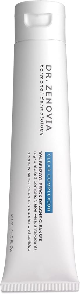 Dr. Zenovia 10% Benzoyl Peroxide Acne Cleanser, Face & Body Wash (4 fl oz) - Personal Care