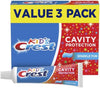 Kids Cavity Protection Toothpaste, Sparkle Fun Flavor, 4.6 oz Triple Pack - Image 1