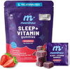 MoonBrew Strawberry Sleep + Vitamin Gummies - 8 Essential Vitamins & Minerals, Natural Mag - Image 1