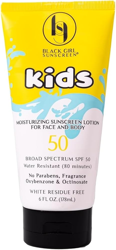 Black GIRL SUNSCREEN Kids SPF 50 Face & Body Sunscreen - Personal Care