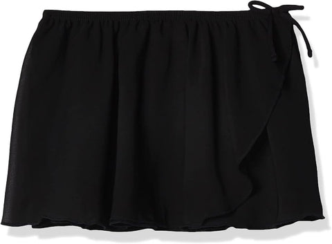 Jacques Moret girls Dance Basic Wrap Skirt, Black, X-Small US