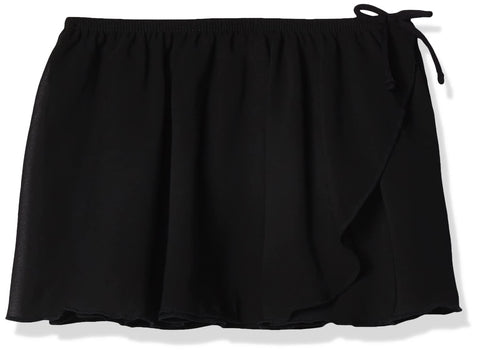 Jacques Moret Little Girls Dance Basic Wrap Skirt, Black, Small(6-7) - Personal Care