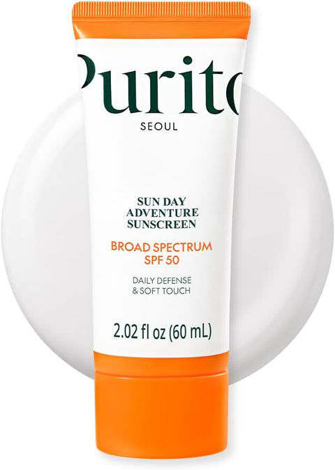 Purito Korean Sunscreen SPF 50 for Sensitive Skin, 2.02 fl.oz - Personal Care