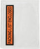 1000 pieces 4.5x5.5" Clear with "PACKING LIST ENCLOSED" printing pouch envelope bag for in - Image 1