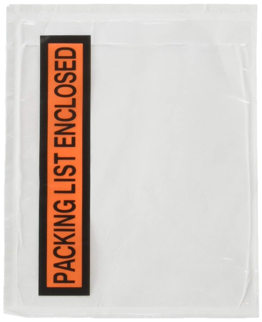 1000 pieces 4.5x5.5" Clear with "PACKING LIST ENCLOSED" printing pouch envelope bag for invoice packing slip - Personal Care