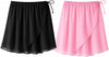 Moret Kids Girls' Ballet and Dance 2-Pack Chiffon Wrap Skirt - Combination Pack (Black & P - Image 1