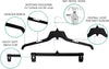 Big TOP DEALS USA Black Plastic Hangers Combo Set 30 Pack, 17-Inch Shirt Hangers with Notc - Image 2